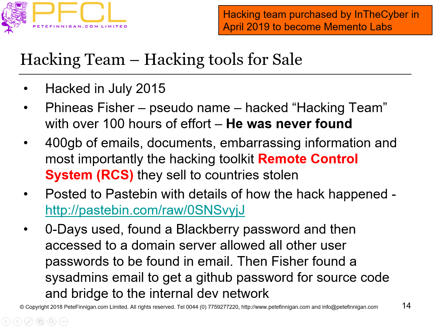 Hacking Team – Hacking tools for Sale