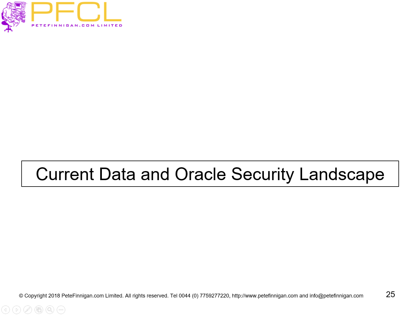 Current Data and Oracle Security Landscape