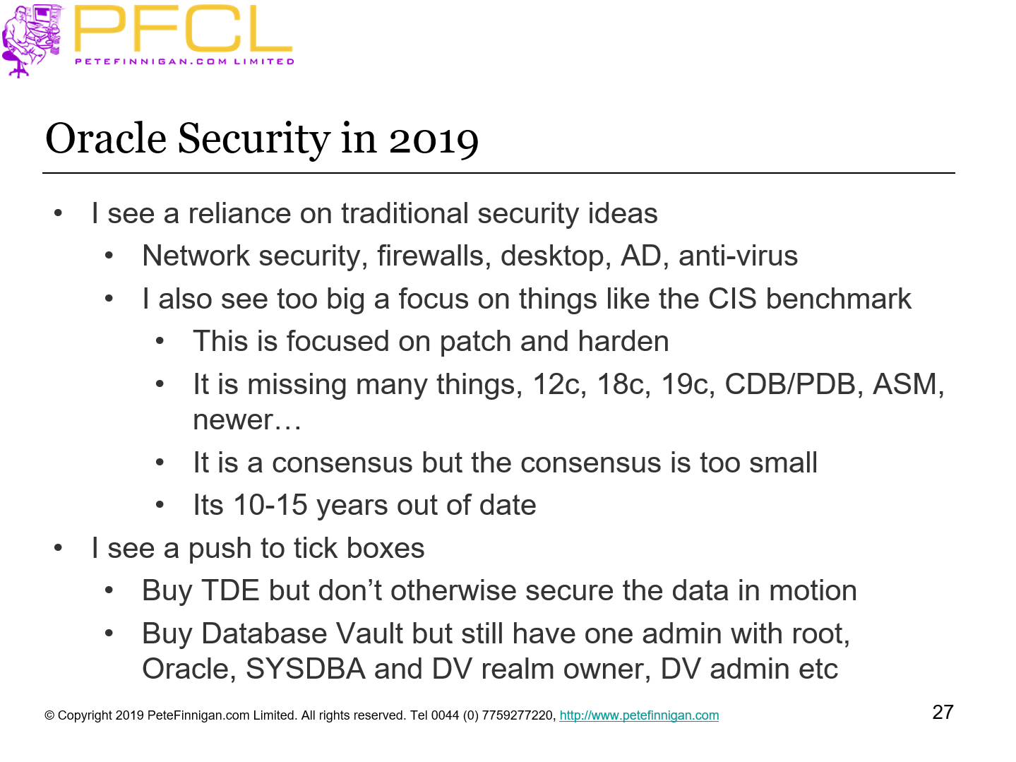 Oracle Security in 2019