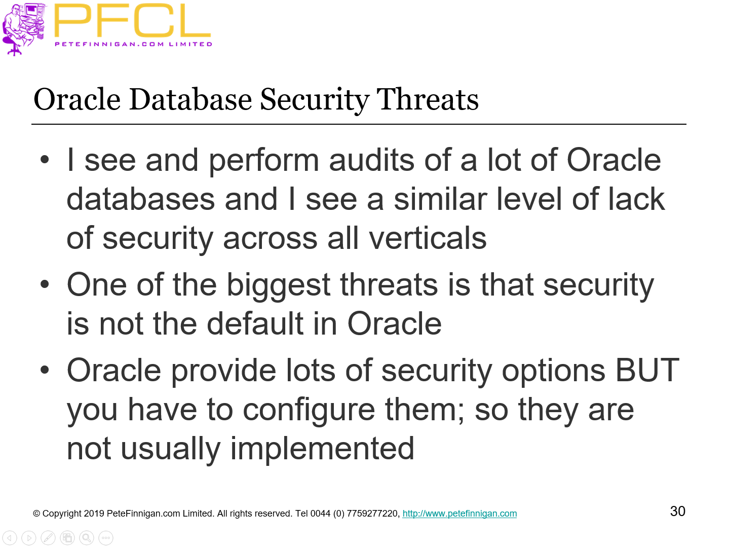 Oracle Database Security Threats