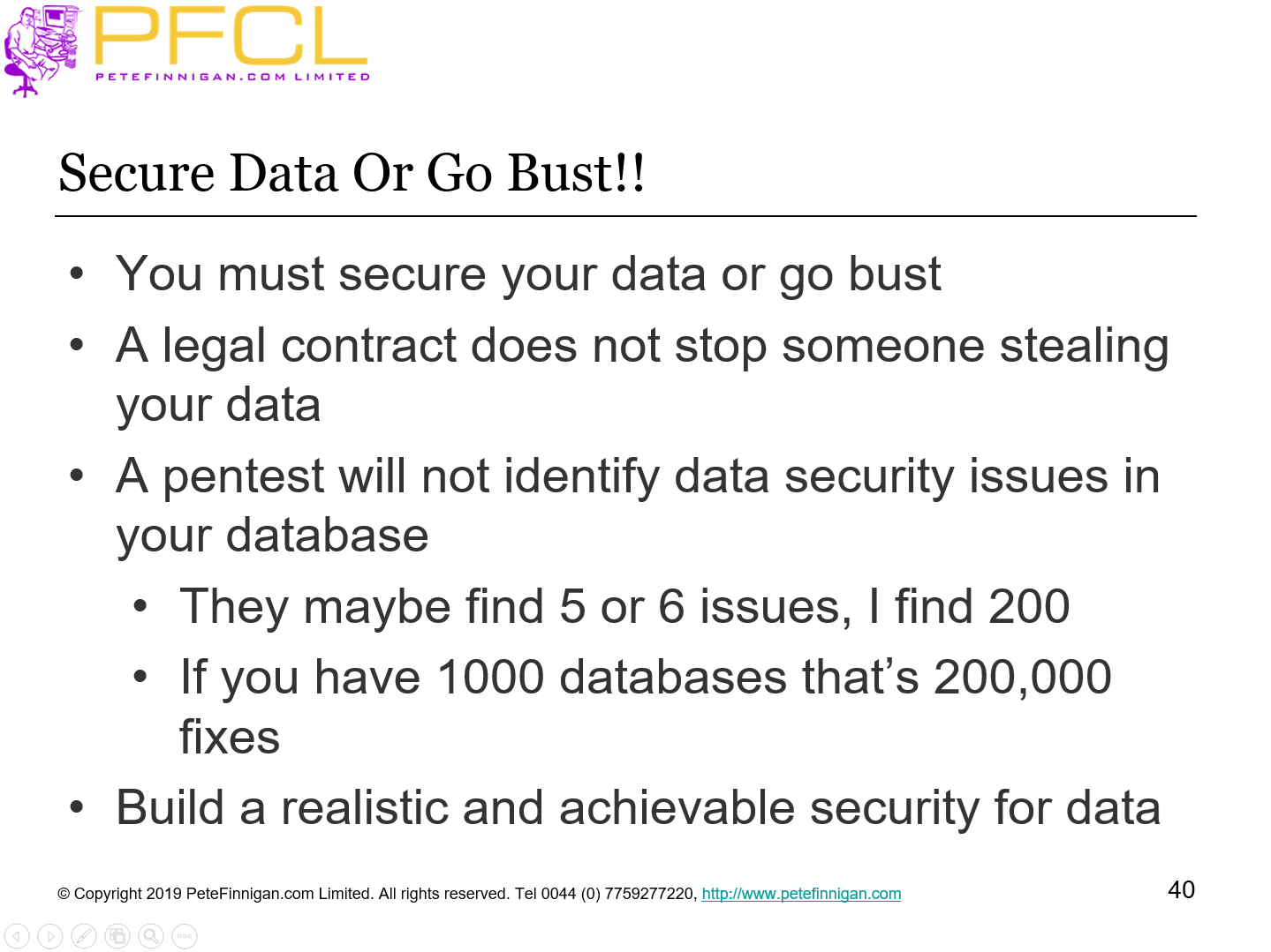 Secure Data Or Go Bust!!