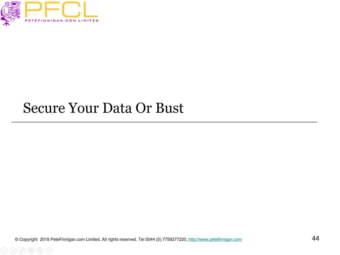 Secure Your Data Or Bust