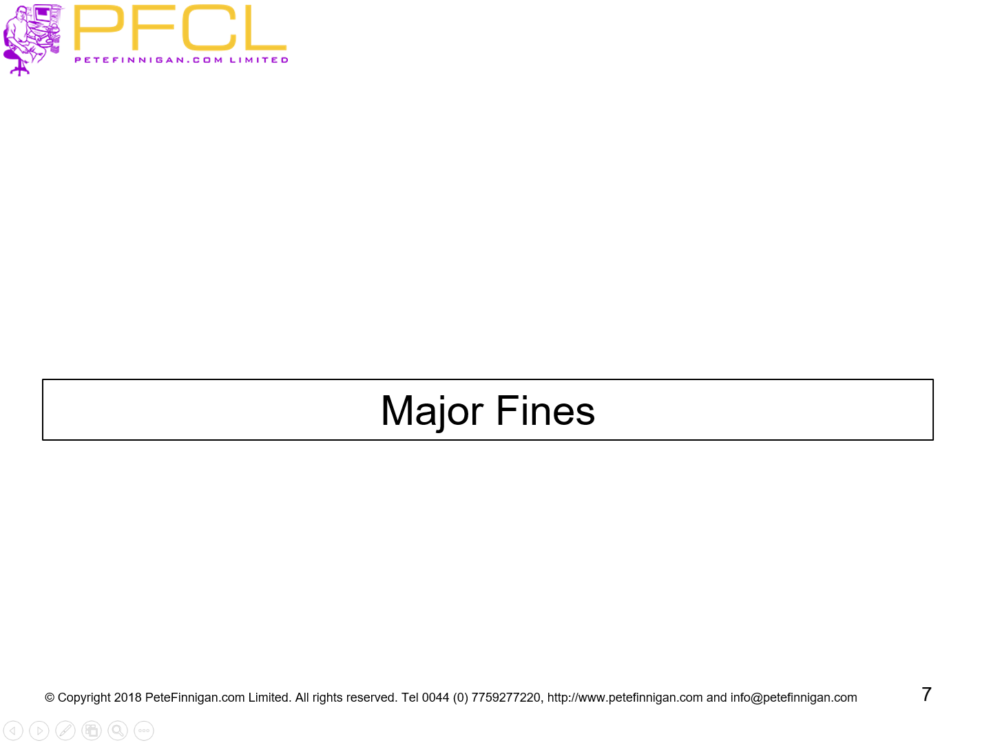Major Fines