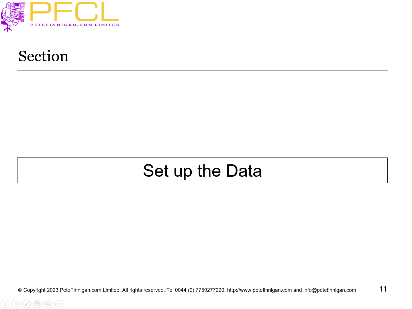 Set up the Data