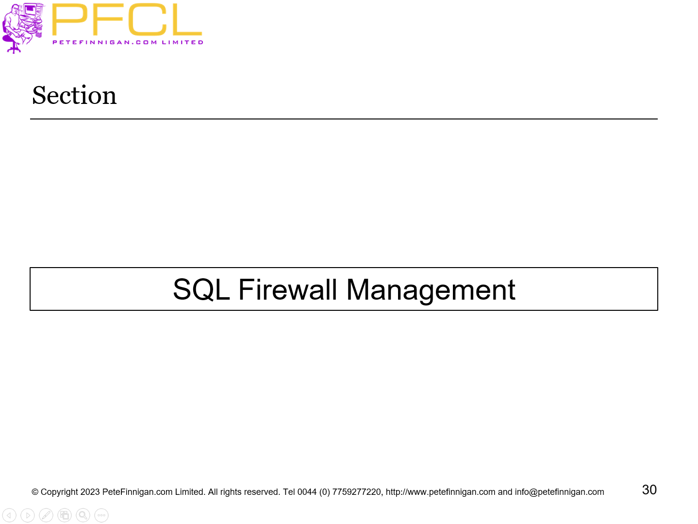 SQL Firewall Management