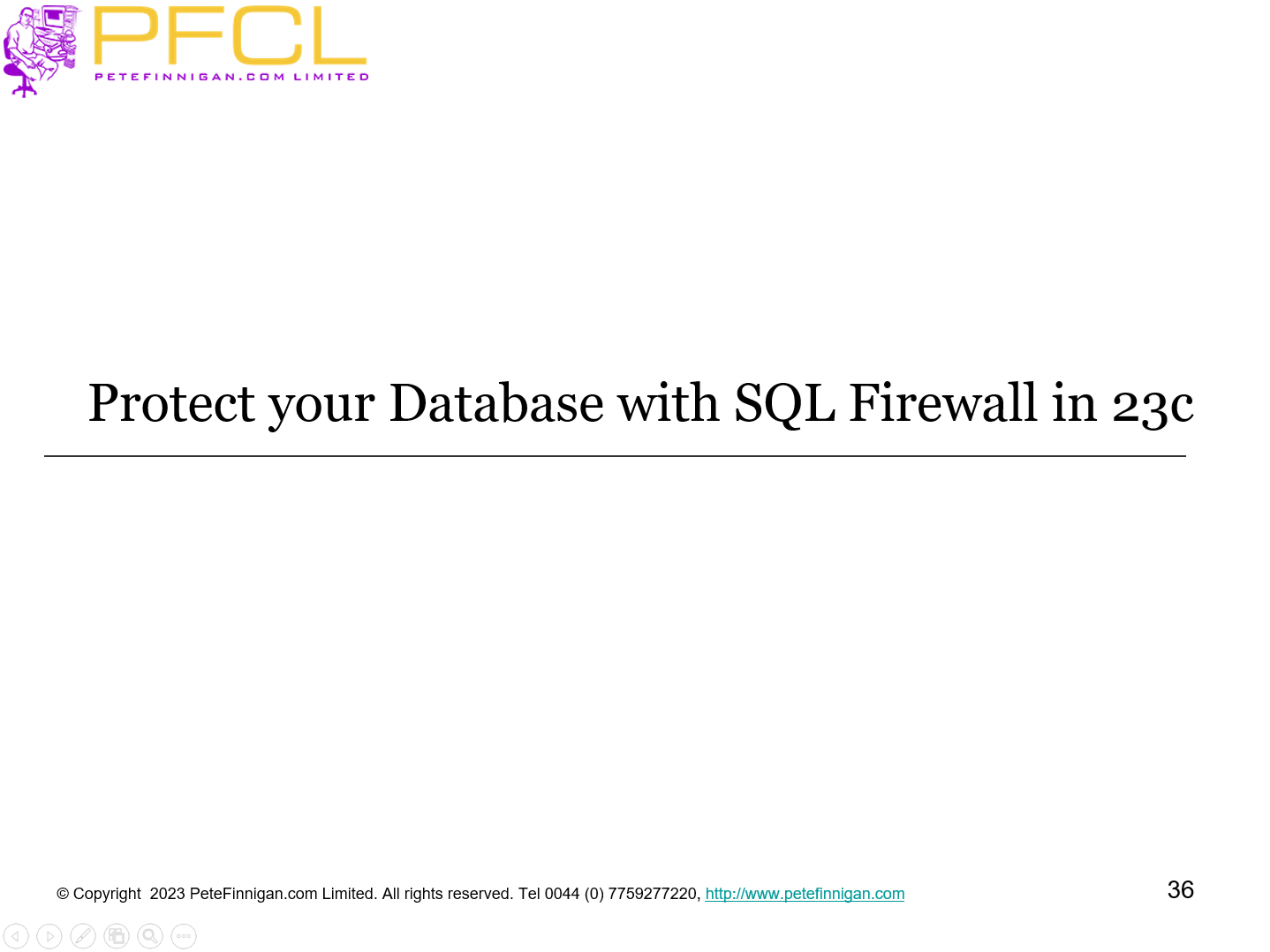Protect your Database with SQL Firewall in 23c