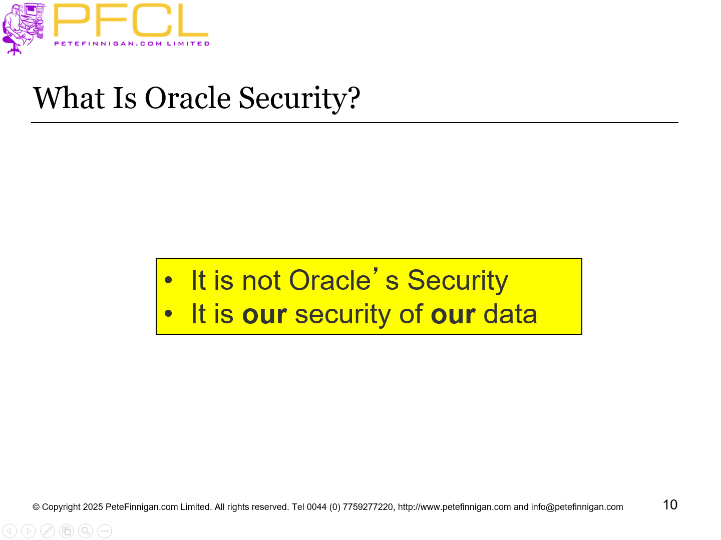 What Is Oracle Security?