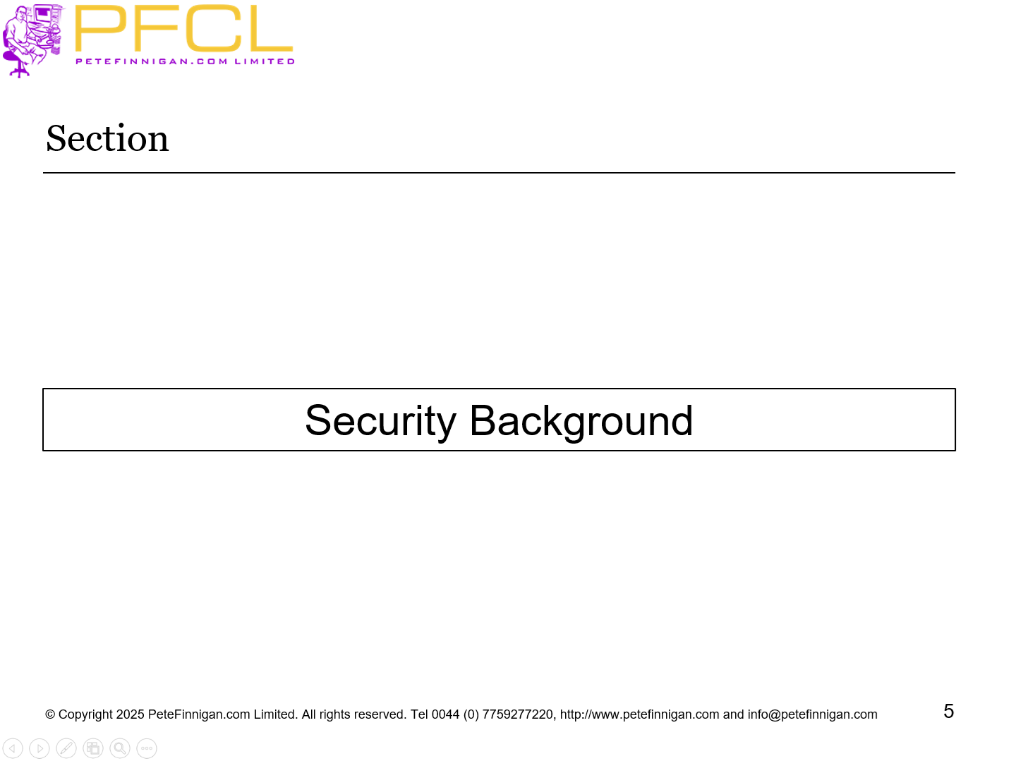 Security Background