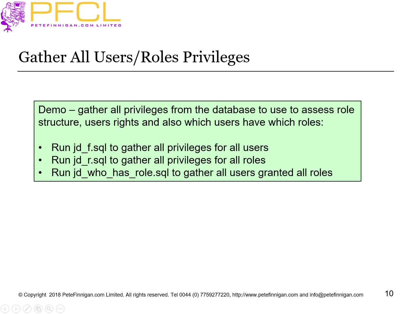 Gather All Users/Roles Privileges