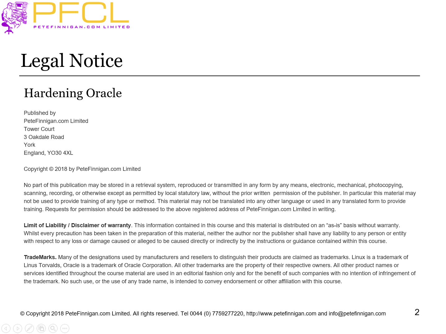 Legal notice
